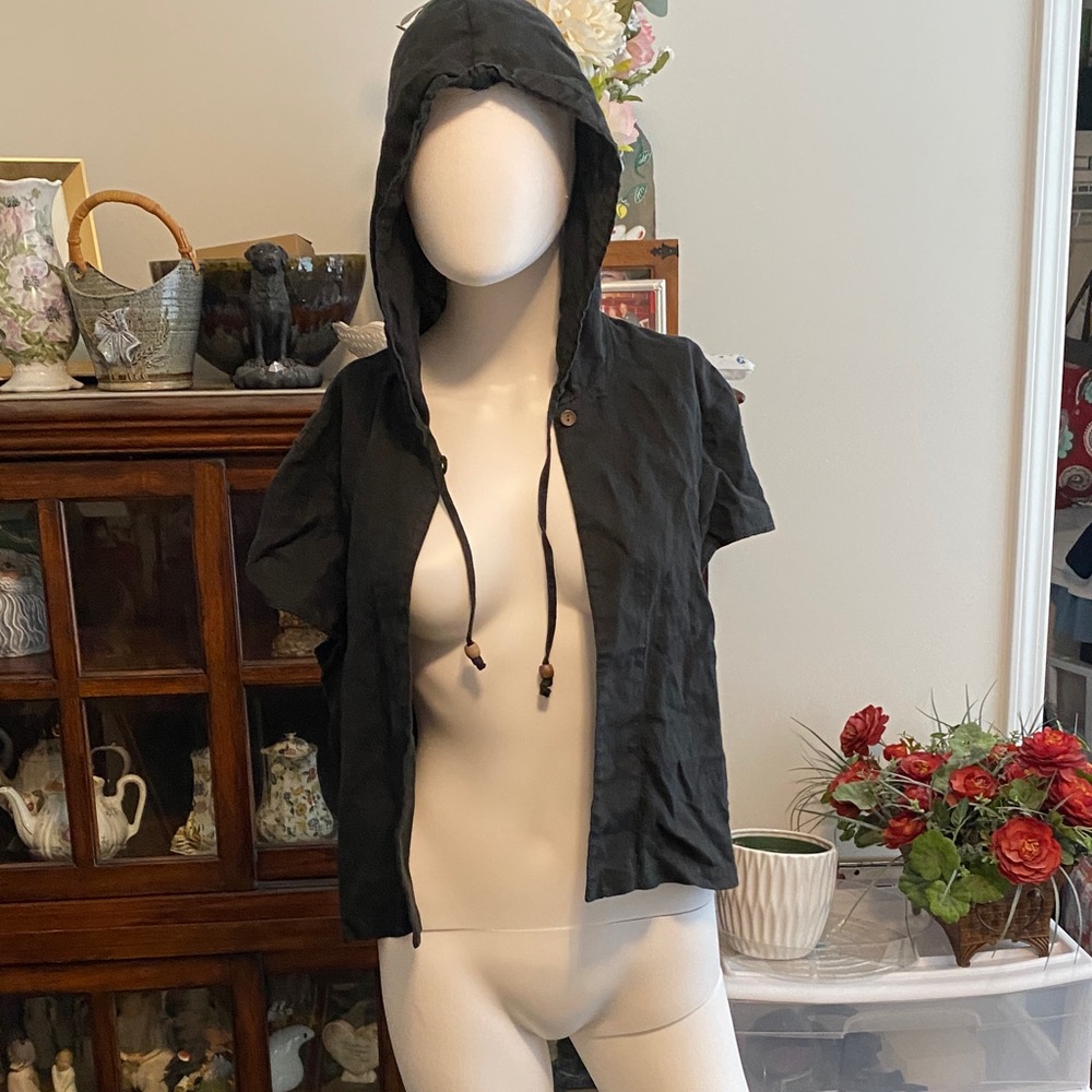 Harold's Black Hooded Jacket
